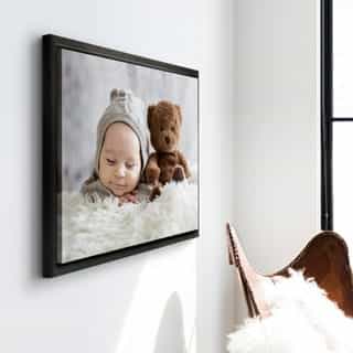 Fotos auf Leinwand mit schwarzen Rahmen